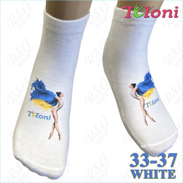 Socken Tuloni mod. Ukraine Size 33-37 col. White Art. THS1100-W-33